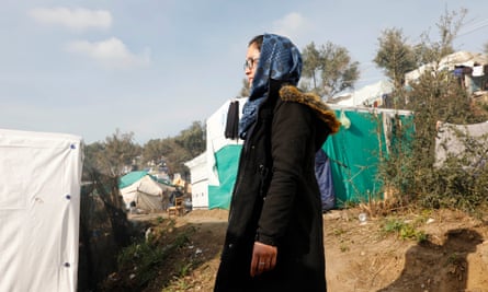 When Jalila, an 18-year-old refugee from Afghanistan, spent her first night on Lesbos sleeping without shelter on a path outside the camp.