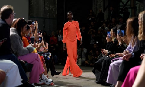 A model walks the runway for Bianca Spender at fashion week