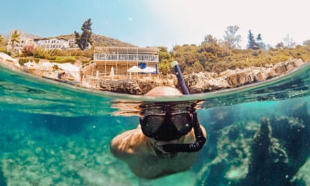 Snorkelling is the best way to see submerged ancient ruins.