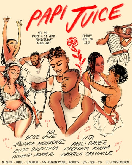 A flyer for a 2024 Papi Juice party