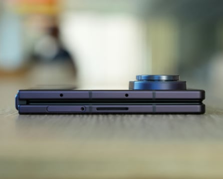 The camera cluster on the back of the Samsung Galaxy Z fold 8 Ultra.