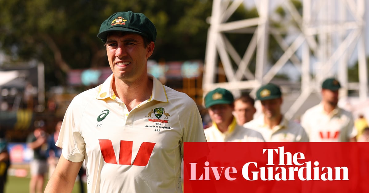 Australia v Bangladesh: first men’s Test, day two – live