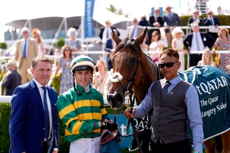Browne McMonagle with Sir AP MCoy after winning the Qatar Lillie Langtry Stakes.