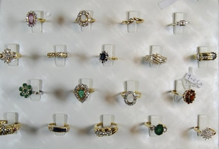 Items of jewellery recovered during the investigation into the burglary