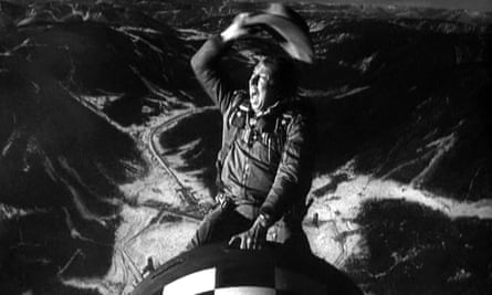 Absurdly serious … Slim Pickens as the B-52 pilot in Stanley Kubrick’s Dr Strangelove (1963).