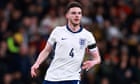 Declan Rice steps up as England leader as he reaches half century