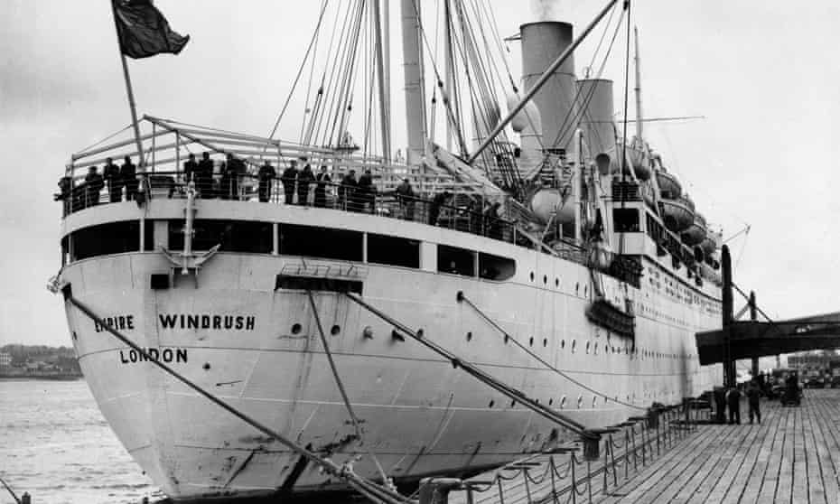 The Empire Windrush was an ex-troop ship on which immigrants from the West Indies travelled to Britain in the 1940s.