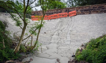 The concrete infill at Cumbria was to be the start of nationwide programme to fill more than 100 historic structures.