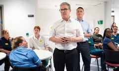 Keir Starmer and Wes Streeting at UCLH