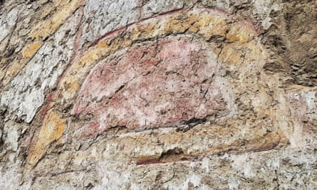 The mural – applied in ochre, yellow, grey and white paint to the wall of the 15m by 5m mud brick structure in the Virú province of Peru’s La Libertad region – was discovered last year.