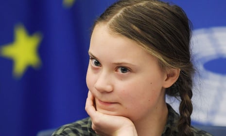 Greta Thunberg at the European parliament
