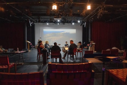Rehearsal of Esto No Tiene Nombre at Teatro Latea, The Clemente, in New York