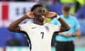 Bukayo Saka missed in the Euro 2020 final against Italy, and received racist abuse from fans afterwards, but the Arsenal forward was one of five England players to convert from the spot in the shootout win over Switzerland
