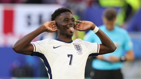 'That's done': Bukayo Saka banishes penalty doubts as England advance – video 