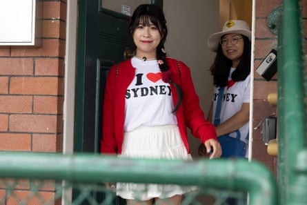 Two women wearing ‘I heart Sydney’ T-shirts