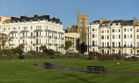 Houses in St Leonards in Warriors Square, East Sussex
