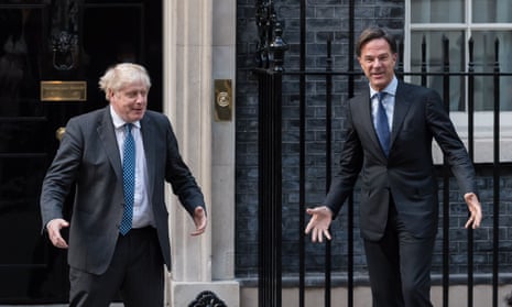 Boris Johnson and Mark Rutte.