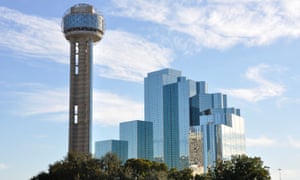 Reunion Tower, part of the Hyatt Regency hotel complex in Dallas, Texas