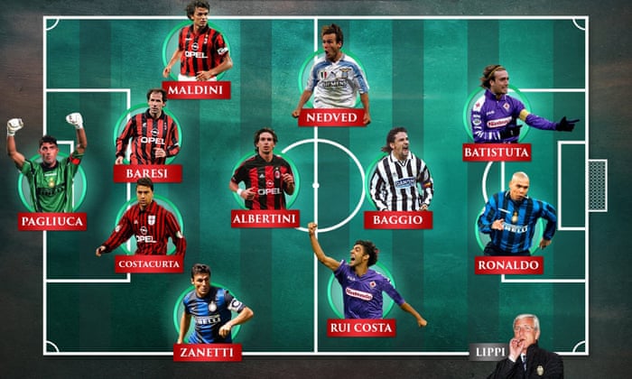 The Serie A Team Of The 1990s Football The Guardian