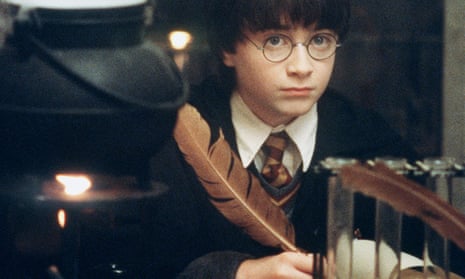 Daniel Radcliffe as Harry in class at Hogwarts.