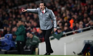 Unai Emery tries to inspire his side but it now seems a matter of time before his Arsenal reign comes to an end.