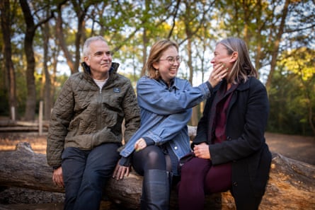 Maddie Cowey with her parents