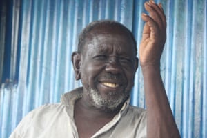 Kangogo Arap Kipotota lives in his shop after his home was flooded.
