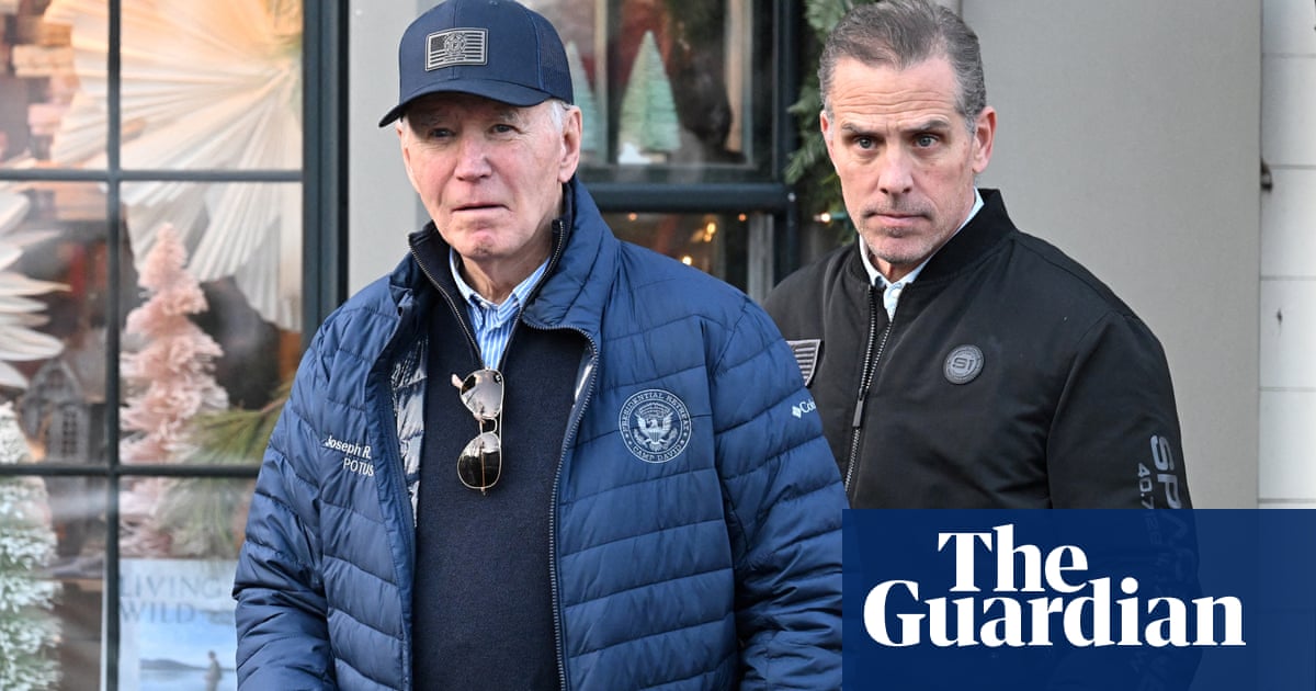 Joe Biden issues 'full and unconditional' pardon to son Hunter