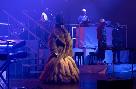 Erykah Badu and players at the Royal Festival Hall.