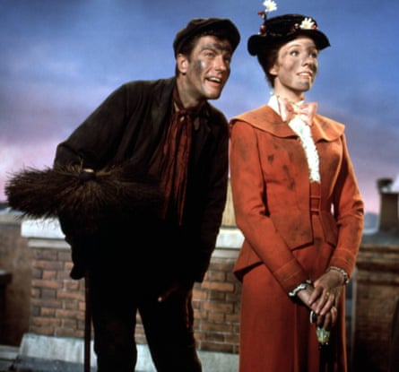 Accent on the charm … Dick Van Dyke with Julie Andrews in Mary Poppins.