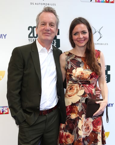 Skinner and his partner, Cath Mason, at the South Bank awards in London in 2016.
