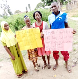 Nigerian climate striker, Oladosu Adenike, second from right, says our future is in the hands of today’s leaders.