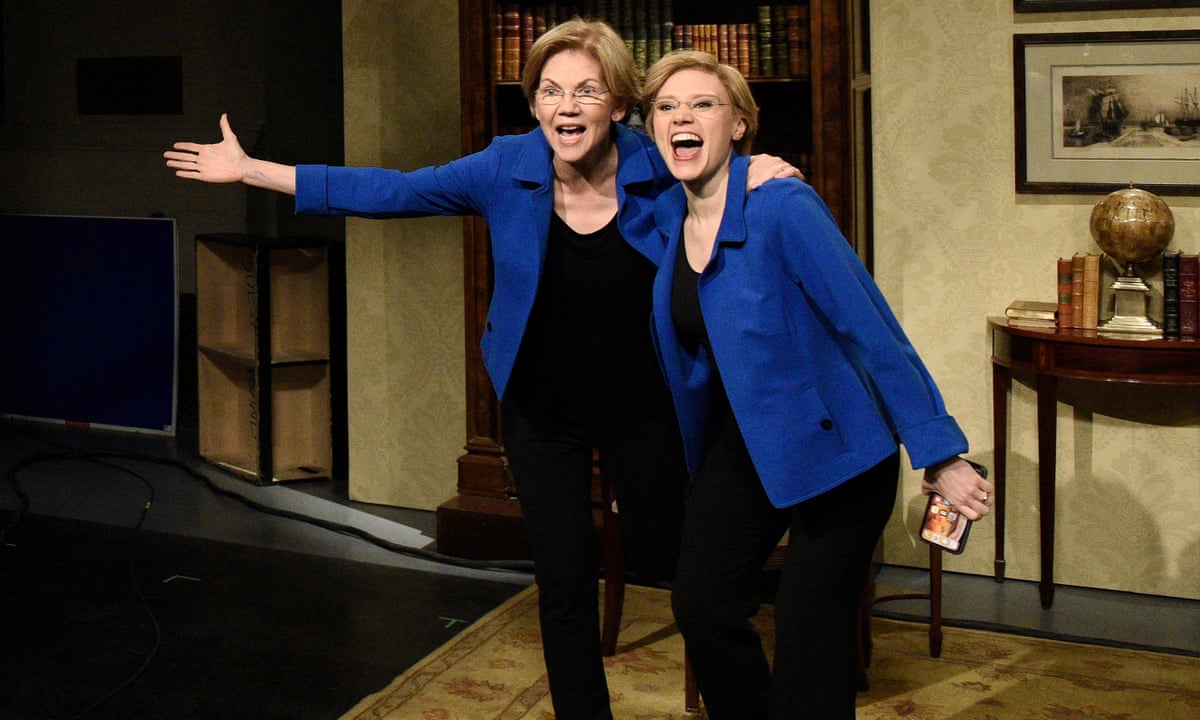 Snl Elizabeth Warren Faces Kate Mckinnon S Elizabeth Warren