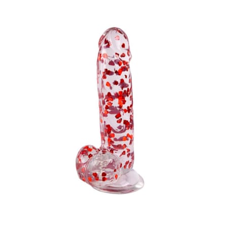 Ann Summers heart glitter dildo