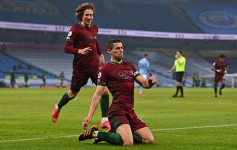 Wolverhampton Wanderers’ Conor Coady celebrates scoring his side’s equaliser.