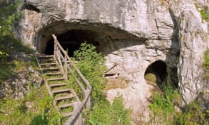 The Denisova Cave in the Altai Mountains, southern Siberia, where evidence of a new species of ancient human was found.