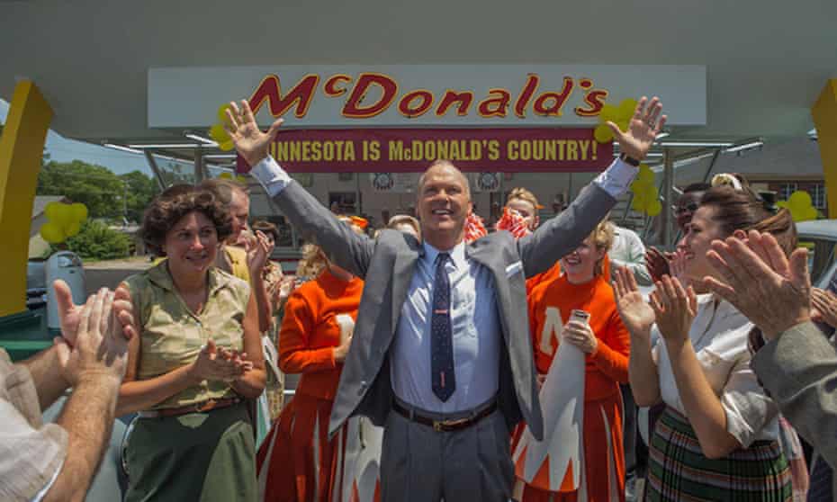 Michael Keaton as Ray Kroc in The Founder.