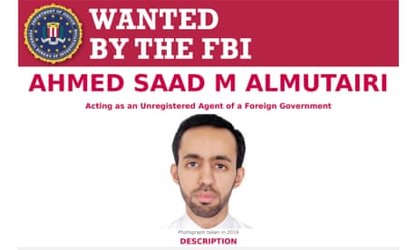 Two other named defendants, Ali Alzabarah and Ahmed Almutairi, above, are on the FBI’s wanted list and are believed to be in Saudi Arabia.