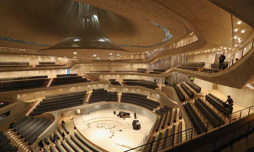 ‘A coral cave’ … the main concert hall.