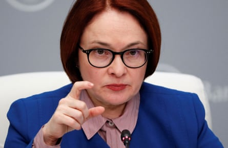 Elvira Nabiullina, the governor of the Russian central bank.
