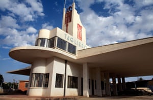 The Fiat Tagliero building, an aeronautic icon of Italian-era futurism built in 1938.