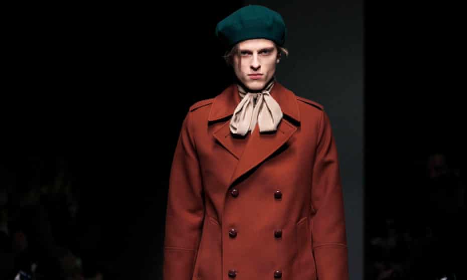 An outfit worn by a model which will feature in the museum's Fashioning Masculinities: The Art of Menswear exhibition.