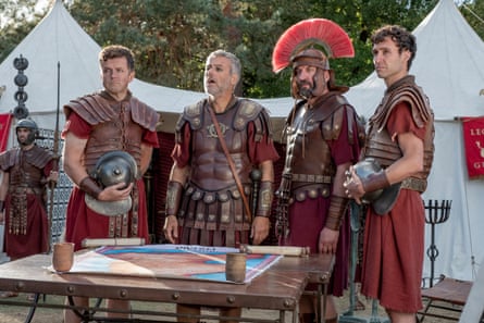 Tough rap … Graves, second left, with fellow Rotten Romans in the Horrible Histories movie.