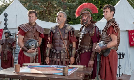 Dithering … Rupert Graves, second left, in Horrible Histories: The Movie – Rotten Romans.