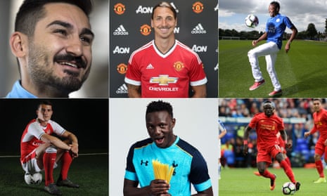 Ilkay Gundogan (Manchester City), Zlatan Ibrahimovic (Manchester United), Ahmed Musa (Leicester City), Sadio Mane (Liverpool), Victor Wanyama (Tottenham Hotspur) and Granit Xhaka (Arsenal).