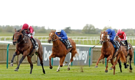 Oxagon, ridden by Oisin Murphy, wins the Craven Stakes