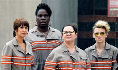 Kristen Wiig, Leslie Jones, Melissa McCarthy and Kate McKinnon in Ghostbusters directed by Paul Feig