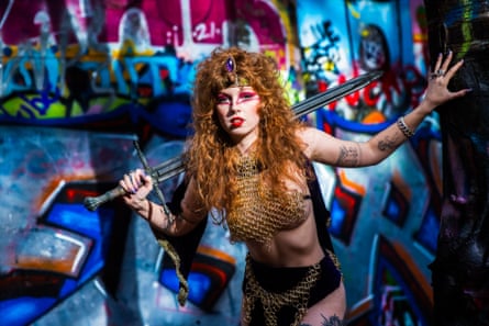 ‘There’s not an alternative version of the show where I don’t have a sword’ … Riley Pinkerton.