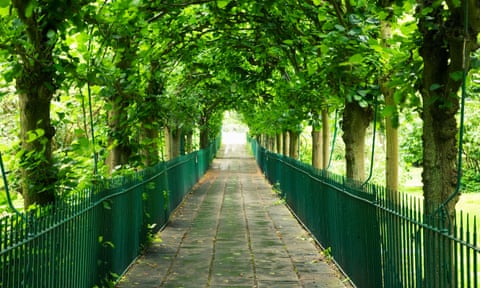 Birdcage Walk, a path through a church graveyard in Clifton, Bristol
