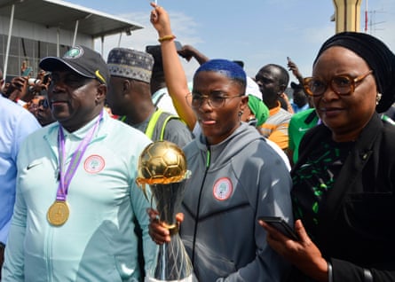 How Nigeria completed ‘Mission X’ and won their 10th Wafcon crown Rasheedat Ajibade brings the trophy home